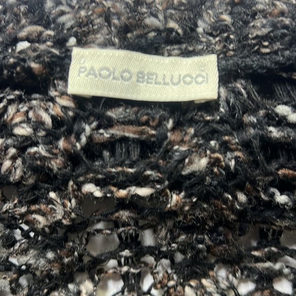 Paolo Bellucci Marled Open Weave Sweater - Picture 5 of 7